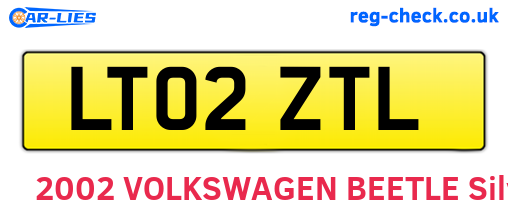 LT02ZTL are the vehicle registration plates.