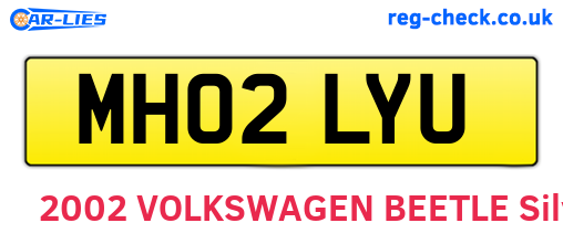 MH02LYU are the vehicle registration plates.