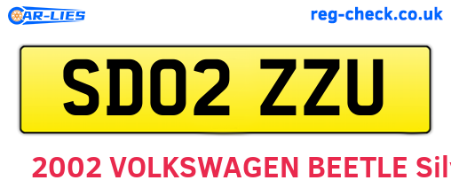 SD02ZZU are the vehicle registration plates.