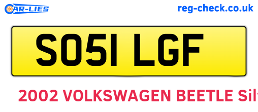 SO51LGF are the vehicle registration plates.