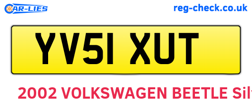 YV51XUT are the vehicle registration plates.