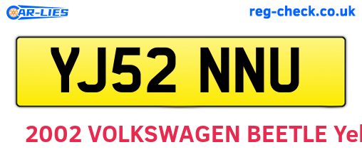 YJ52NNU are the vehicle registration plates.