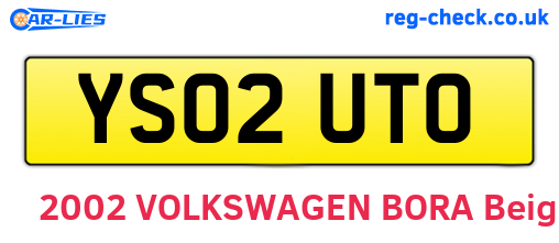 YS02UTO are the vehicle registration plates.