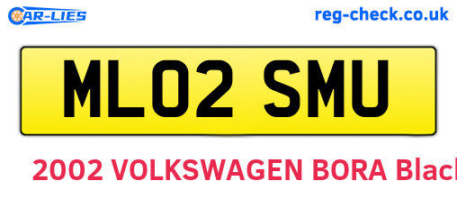 ML02SMU are the vehicle registration plates.