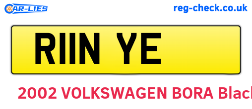 R11NYE are the vehicle registration plates.