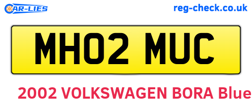 MH02MUC are the vehicle registration plates.