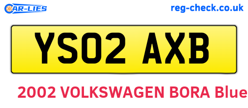 YS02AXB are the vehicle registration plates.