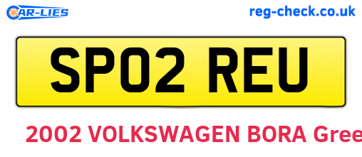 SP02REU are the vehicle registration plates.