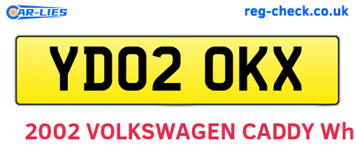 YD02OKX are the vehicle registration plates.