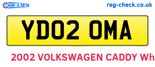 YD02OMA are the vehicle registration plates.