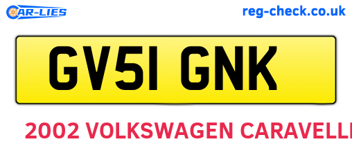 GV51GNK are the vehicle registration plates.