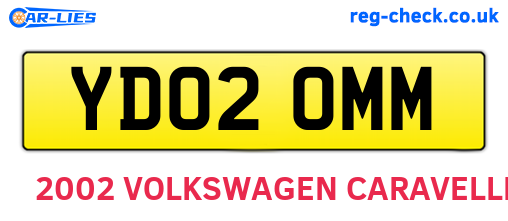 YD02OMM are the vehicle registration plates.
