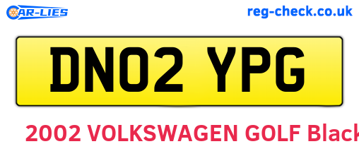 DN02YPG are the vehicle registration plates.