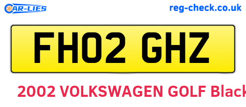 FH02GHZ are the vehicle registration plates.