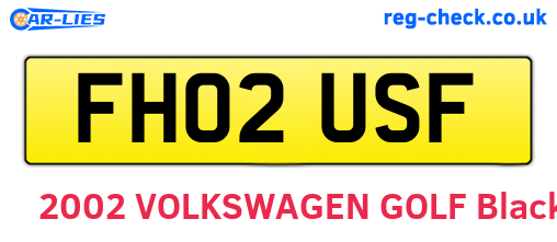FH02USF are the vehicle registration plates.
