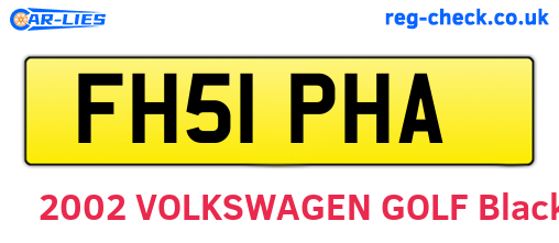 FH51PHA are the vehicle registration plates.