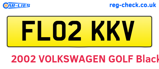 FL02KKV are the vehicle registration plates.