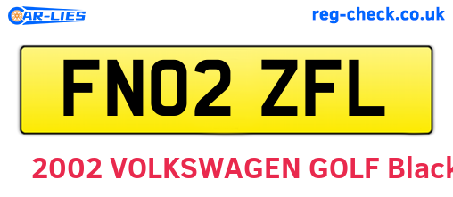 FN02ZFL are the vehicle registration plates.