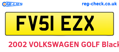 FV51EZX are the vehicle registration plates.