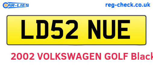 LD52NUE are the vehicle registration plates.
