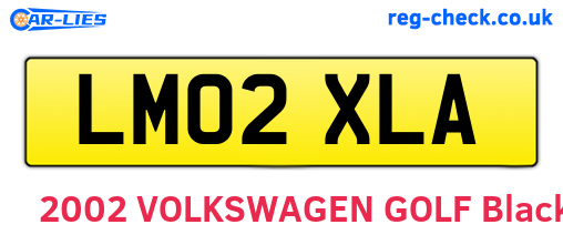 LM02XLA are the vehicle registration plates.
