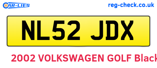 NL52JDX are the vehicle registration plates.