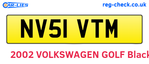 NV51VTM are the vehicle registration plates.