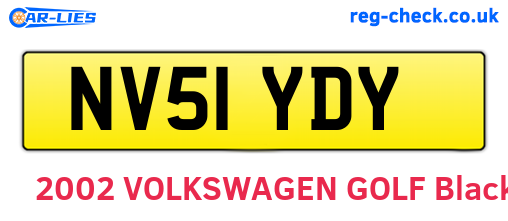 NV51YDY are the vehicle registration plates.
