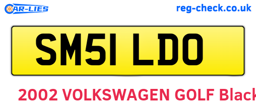 SM51LDO are the vehicle registration plates.