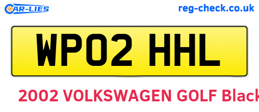 WP02HHL are the vehicle registration plates.
