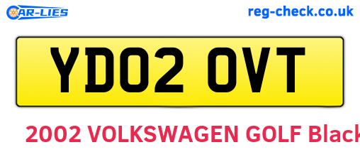 YD02OVT are the vehicle registration plates.