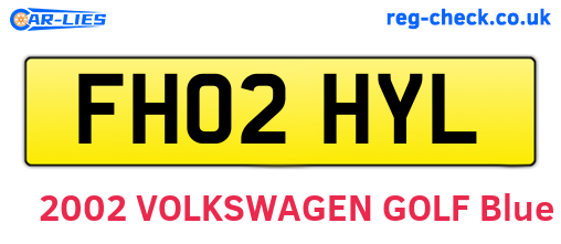 FH02HYL are the vehicle registration plates.