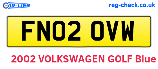 FN02OVW are the vehicle registration plates.