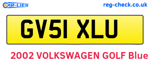 GV51XLU are the vehicle registration plates.