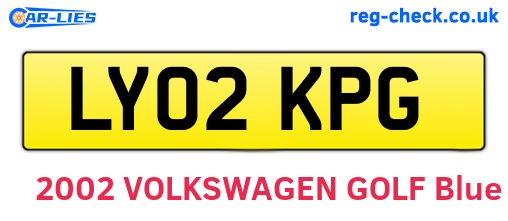 LY02KPG are the vehicle registration plates.