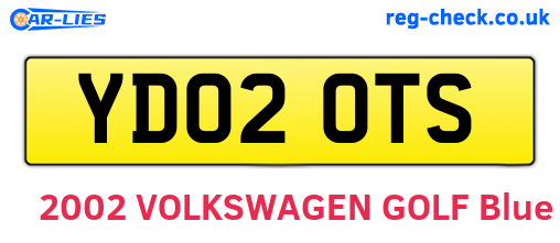 YD02OTS are the vehicle registration plates.