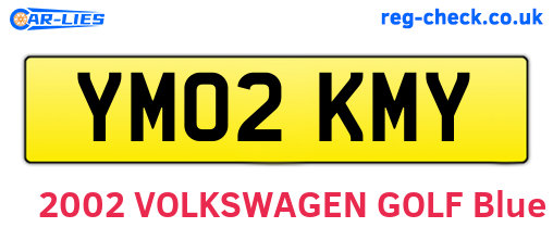 YM02KMY are the vehicle registration plates.