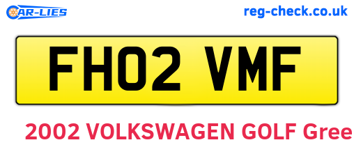 FH02VMF are the vehicle registration plates.