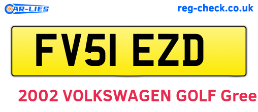 FV51EZD are the vehicle registration plates.
