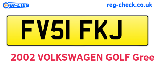 FV51FKJ are the vehicle registration plates.