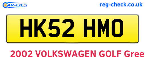 HK52HMO are the vehicle registration plates.