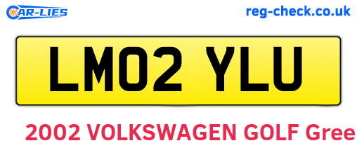 LM02YLU are the vehicle registration plates.