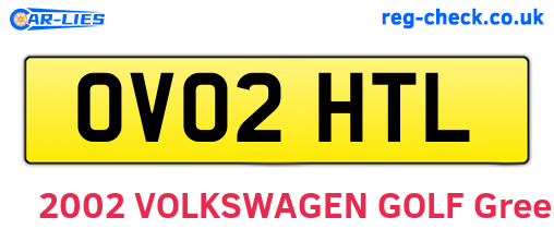 OV02HTL are the vehicle registration plates.