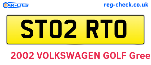 ST02RTO are the vehicle registration plates.