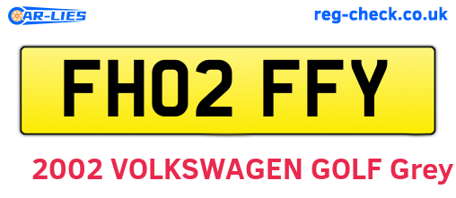 FH02FFY are the vehicle registration plates.