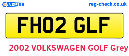 FH02GLF are the vehicle registration plates.