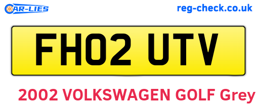 FH02UTV are the vehicle registration plates.
