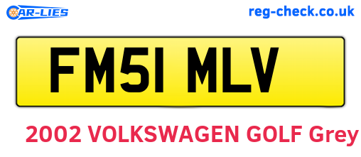 FM51MLV are the vehicle registration plates.