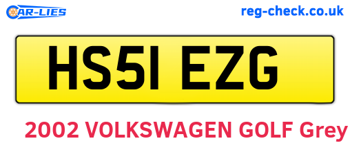 HS51EZG are the vehicle registration plates.