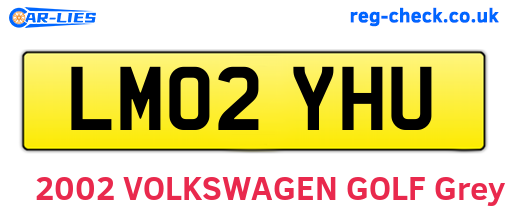 LM02YHU are the vehicle registration plates.